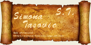 Simona Tašović vizit kartica